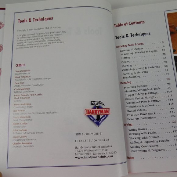 Handyman Tools And Techniques Club of America 1998 - Picture 6 of 9